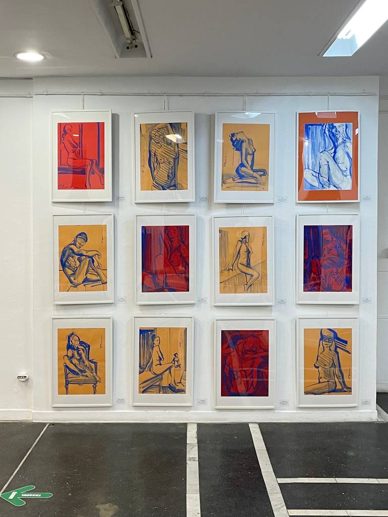 Original Figurative Nude Drawing by Paula Craioveanu