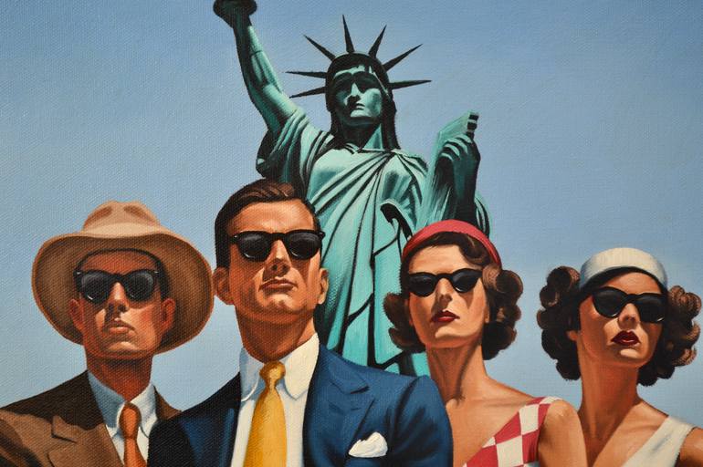 Original Contemporary People Painting by Johnny Popkess