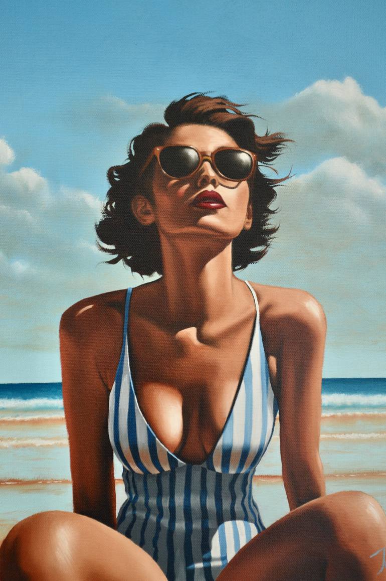 Original Contemporary Women Painting by Johnny Popkess