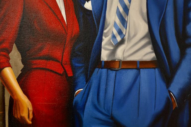 Original Contemporary People Painting by Johnny Popkess