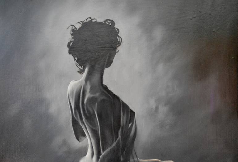 Original Nude Painting by Johnny Popkess