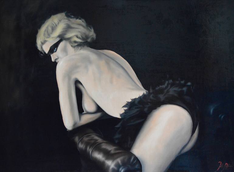 Original Nude Painting by Johnny Popkess