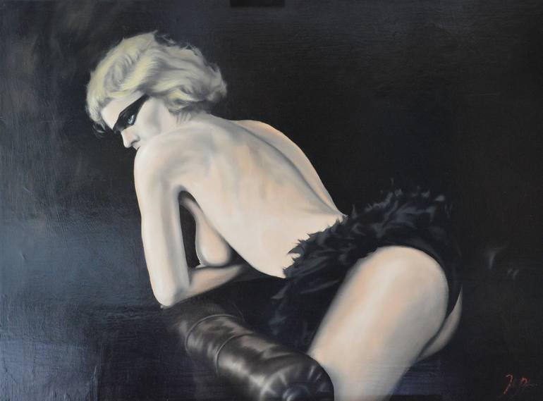 Original Nude Painting by Johnny Popkess