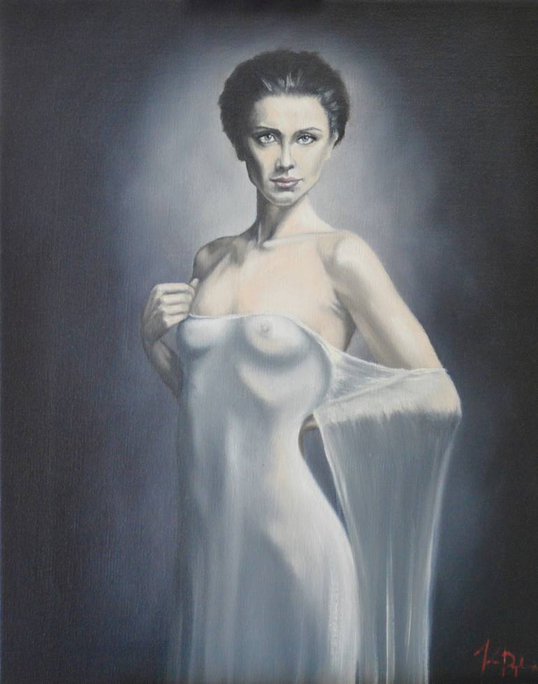 Original Nude Painting by Johnny Popkess