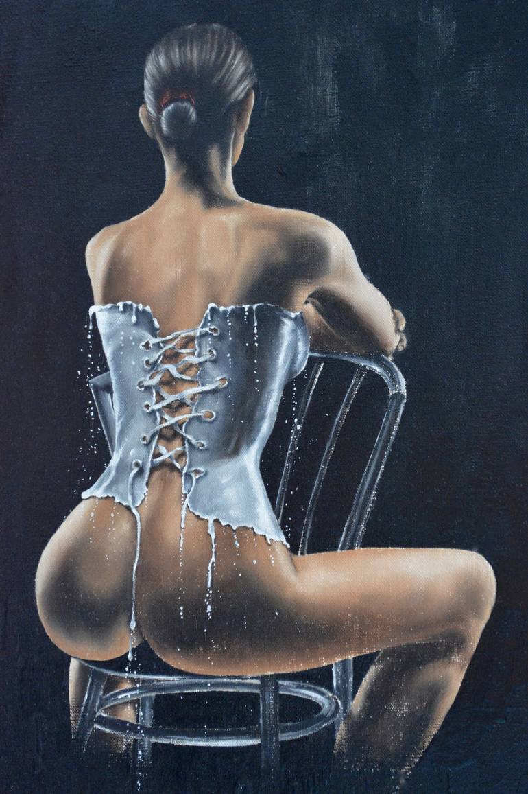 Original Nude Painting by Johnny Popkess