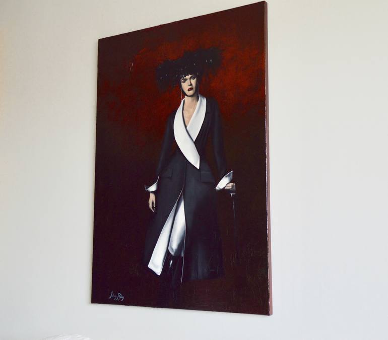 Original Art Deco Women Painting by Johnny Popkess