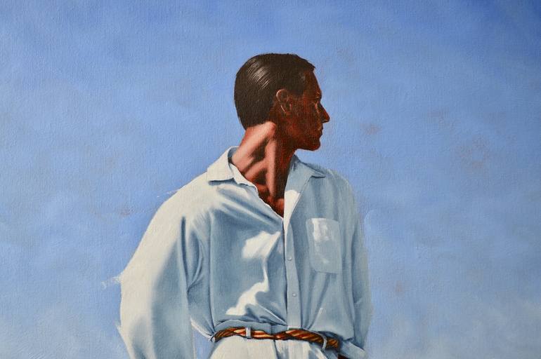 Original Figurative Men Painting by Johnny Popkess