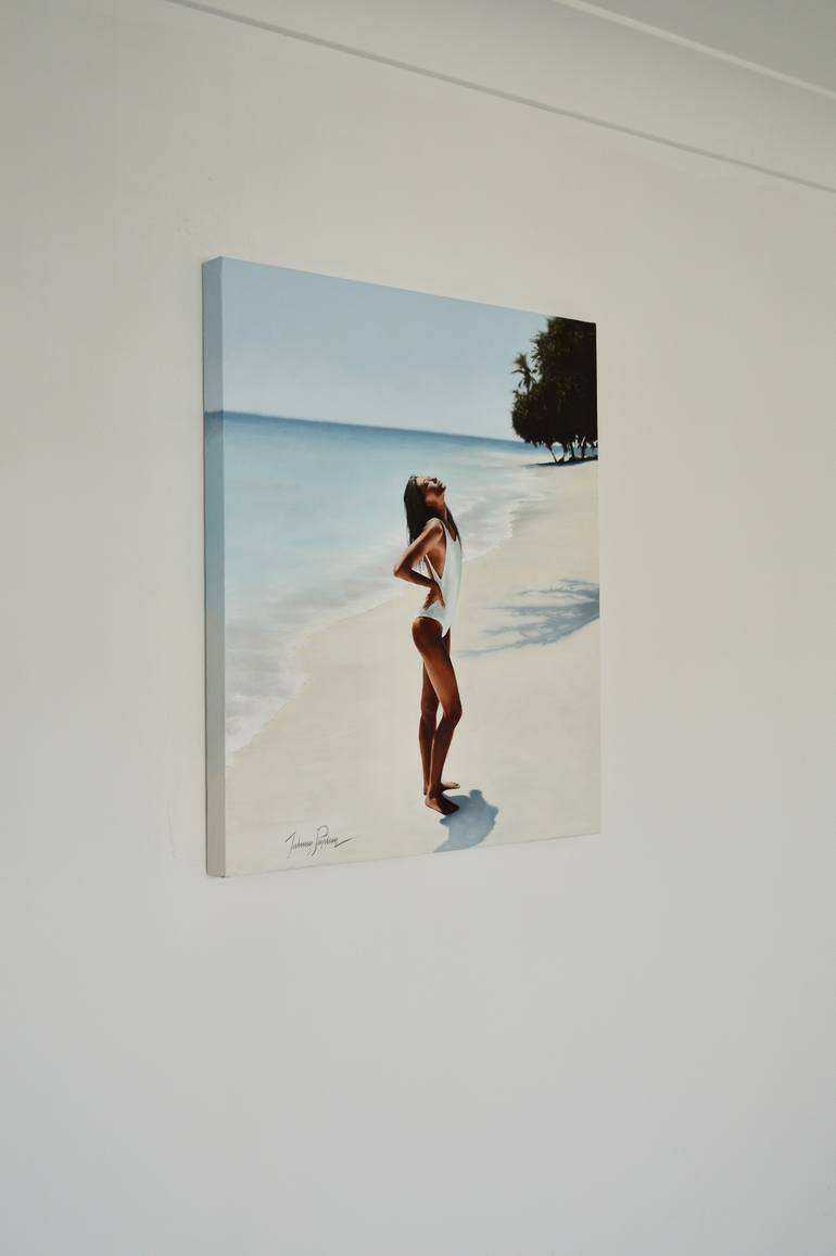 Original Realism Beach Painting by Johnny Popkess