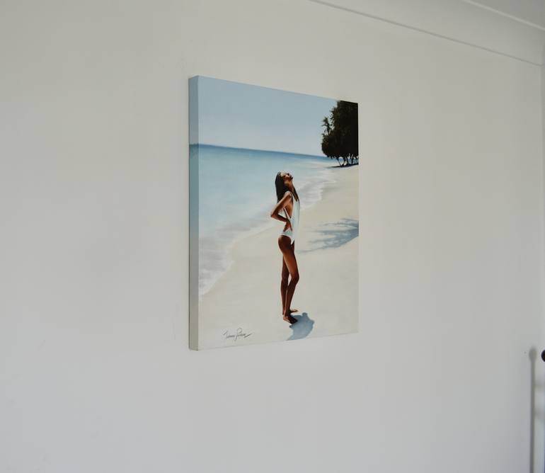 Original Realism Beach Painting by Johnny Popkess