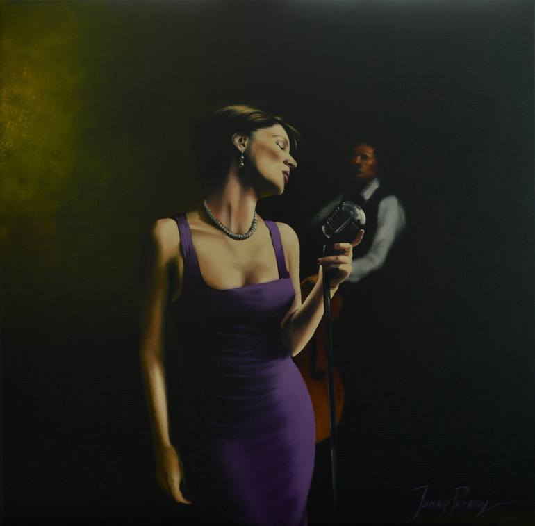 Original Figurative Performing Arts Painting by Johnny Popkess