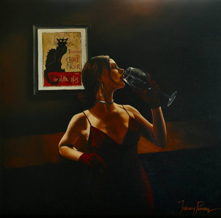 Original Figurative Women Painting by Johnny Popkess