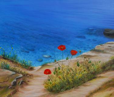 "Poppies next to the sea" thumb