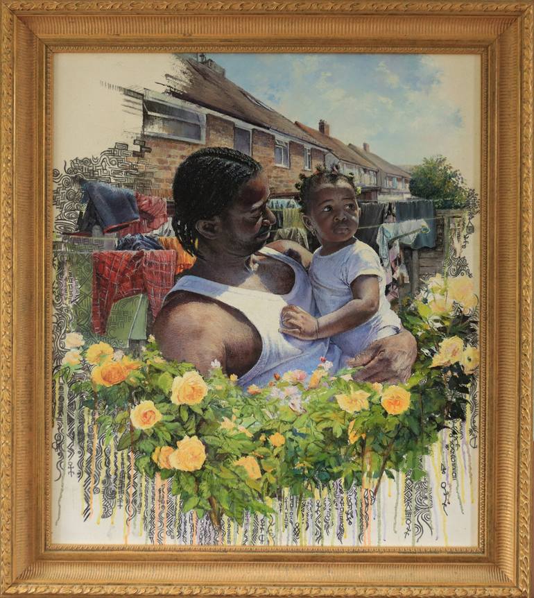 Original Portrait Painting by TITUS AGBARA