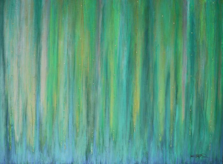 Original Abstract Expressionism Abstract Painting by Christine  Allan