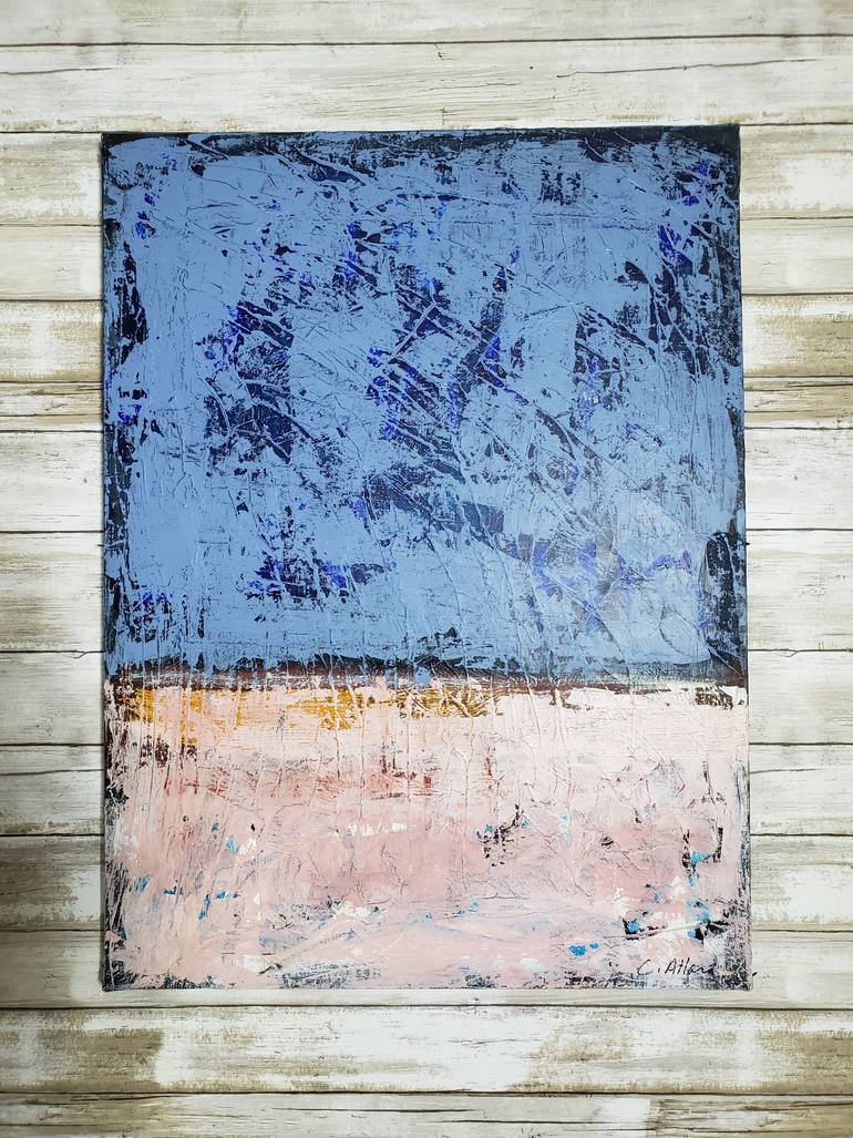 Original Abstract Expressionism Abstract Painting by Christine  Allan