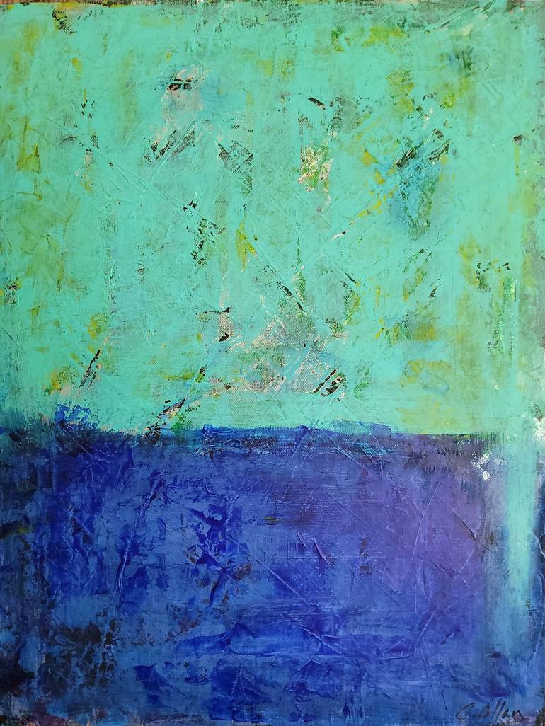 Original Abstract Expressionism Abstract Painting by Christine  Allan