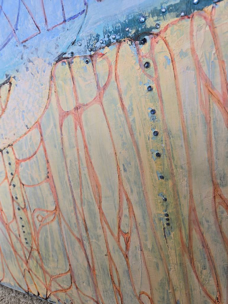 Original Abstract Animal Painting by Christine  Allan