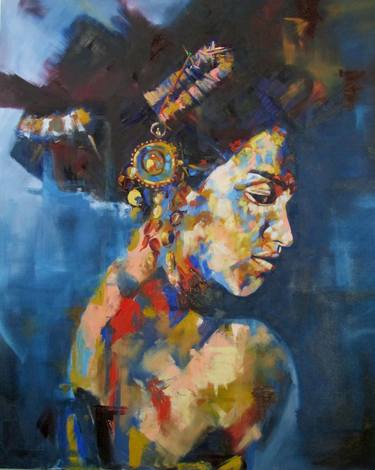 Print of Figurative Women Paintings by marlene de la cruz ahue