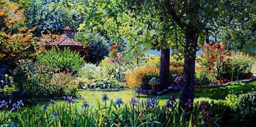 Original Realism Garden Paintings by John Lautermilch