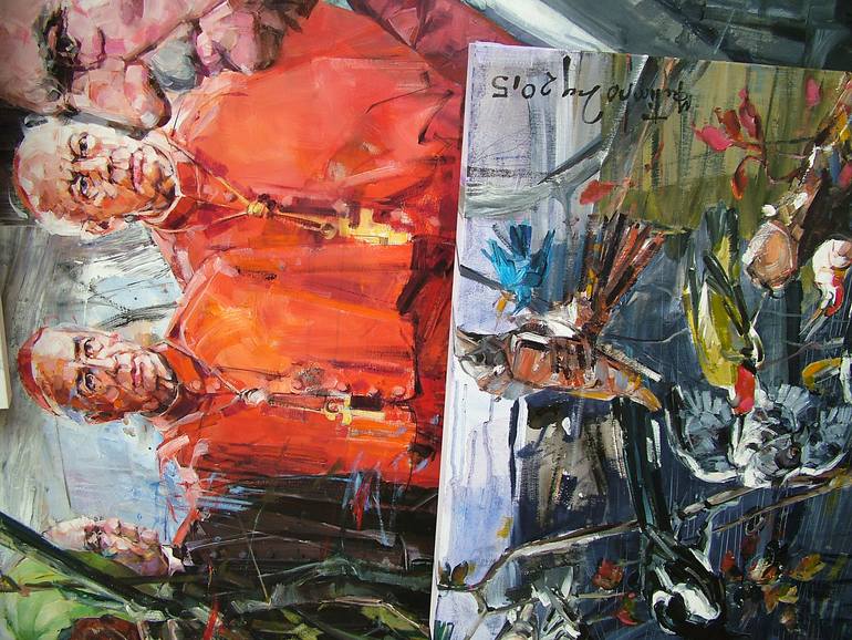 Original Figurative Politics Painting by Martinho Dias