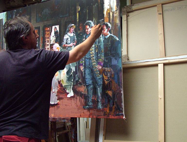Original Figurative Politics Painting by Martinho Dias