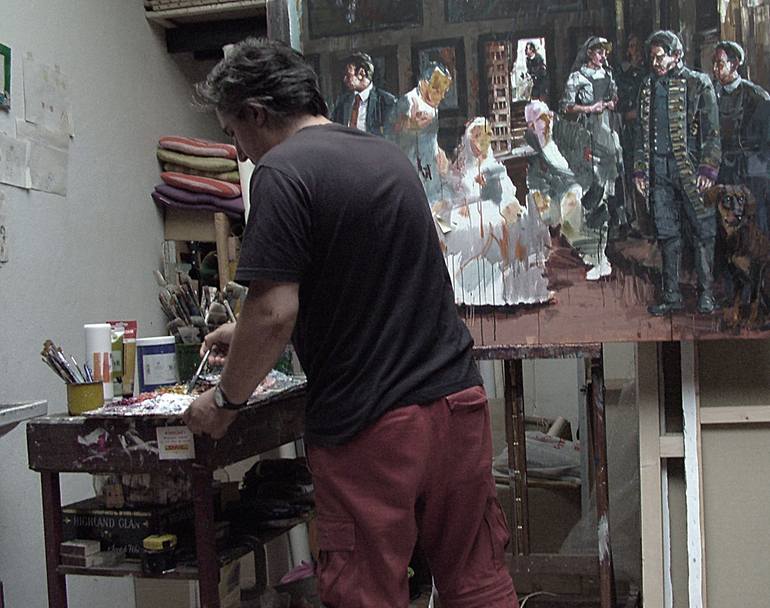 Original Figurative Politics Painting by Martinho Dias