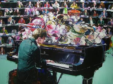 Saatchi Art Artist MARTINHO DIAS; Paintings, “Concert for piano and dirty dishes” #art