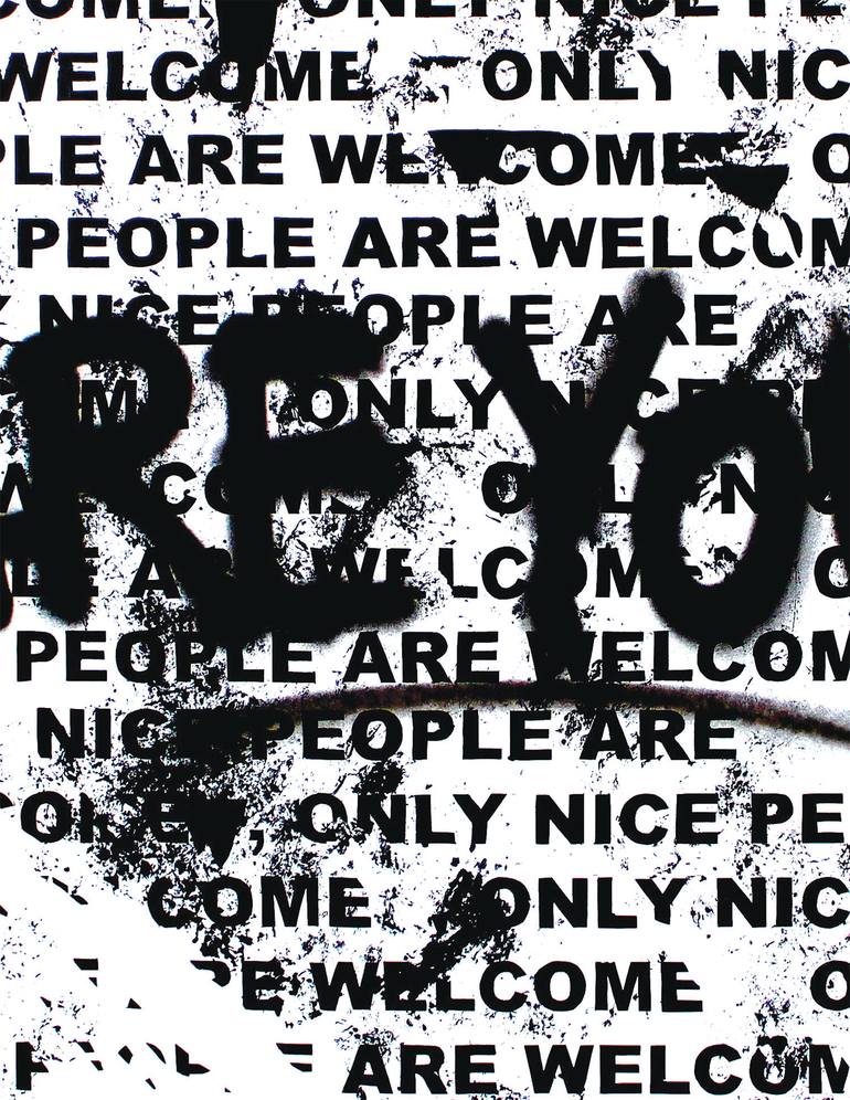 Original Conceptual Typography Painting by Yannick Hamon