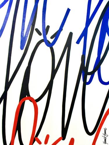 Print of Abstract Typography Paintings by Yannick Hamon