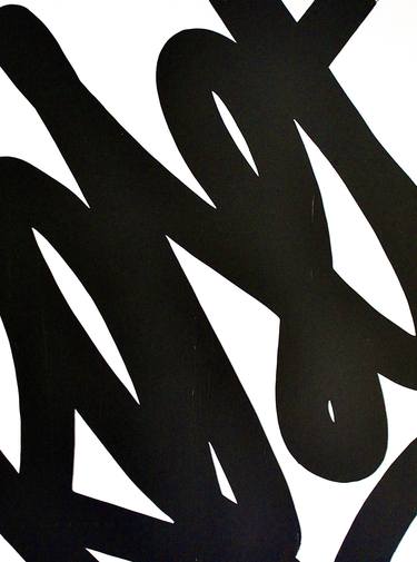 Original Abstract Typography Paintings by Yannick Hamon
