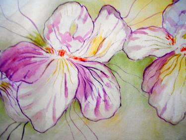 Original Modern Floral Paintings by Myrna Robinson