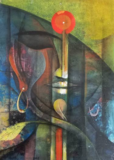 Original Abstract Paintings by M Singh