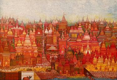 Original Abstract Religion Paintings by M Singh