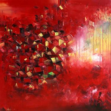 Original Abstract Paintings by M Singh