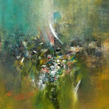 Original Abstract Expressionism Abstract Paintings by M Singh