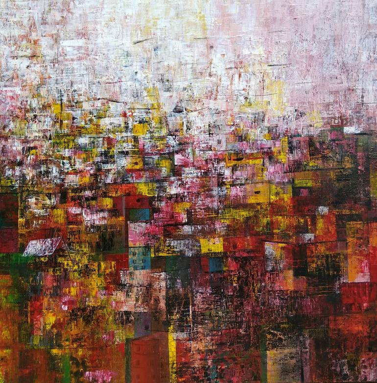 Dharavi Slum Painting by M Singh | Saatchi Art