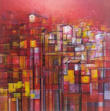 Original Abstract Expressionism Abstract Paintings by M Singh