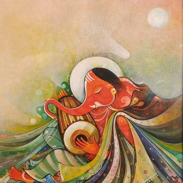 Original Abstract Religion Paintings by M Singh