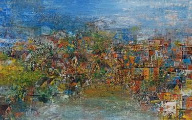 Original Abstract Landscape Paintings by M Singh