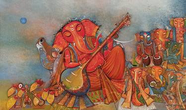 Original Figurative Religion Paintings by M Singh