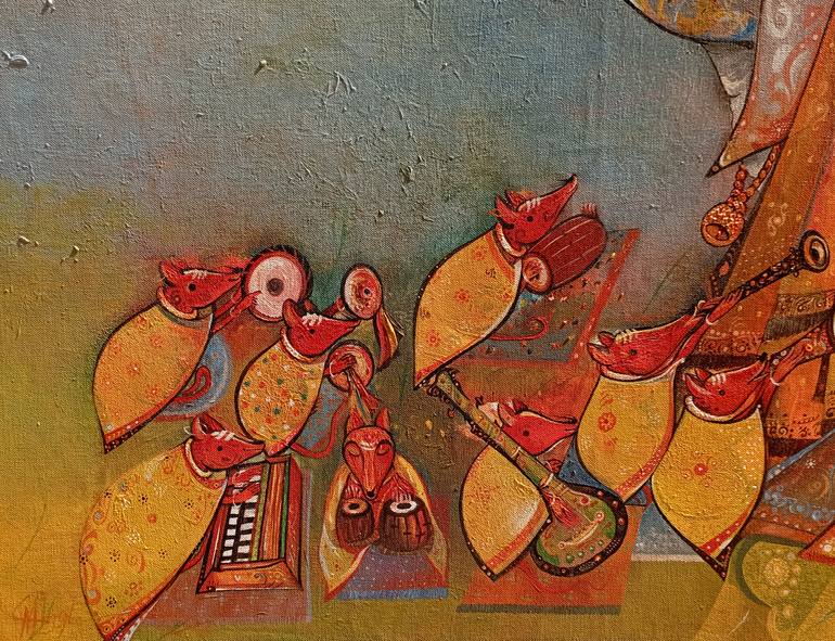 Original Figurative Religion Painting by M Singh