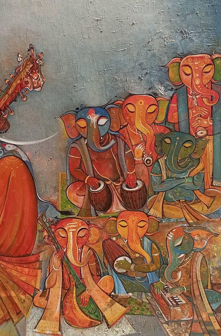 Original Religion Painting by M Singh