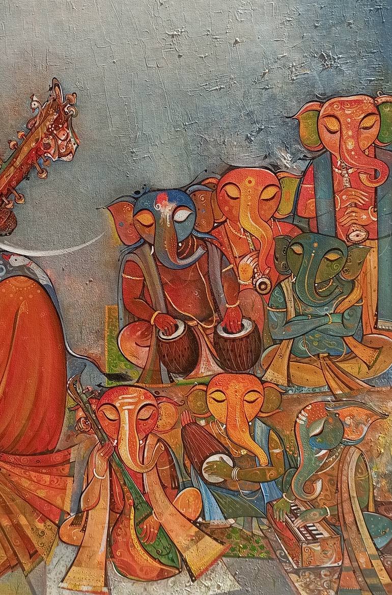 Original Figurative Religion Painting by M Singh