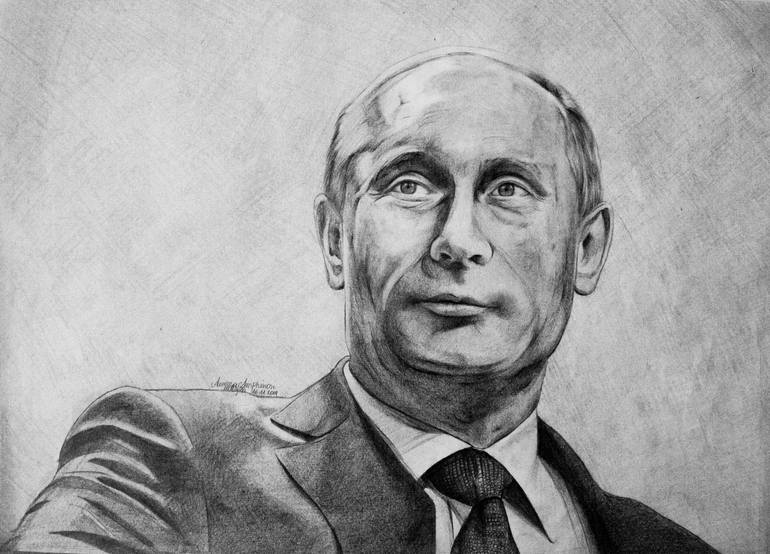 Vladimir Putin Drawing by Aurena Amphirion Saatchi Art