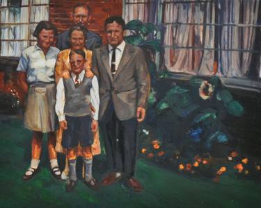 Original Realism People Painting by Imogen Reid