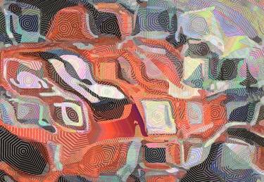 Original Abstract Automobile Mixed Media by Peter McClard