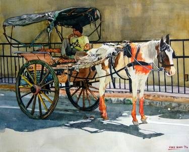Print of Horse Paintings by Uday Bhan