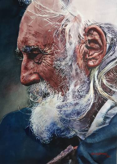 Print of Impressionism Portrait Paintings by Uday Bhan