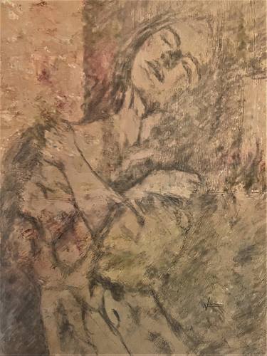 Print of Abstract Expressionism Women Mixed Media by Vernon Crumrine