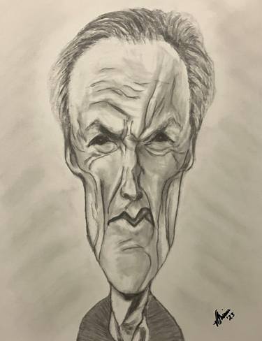 Print of Abstract Celebrity Drawings by Vernon Crumrine